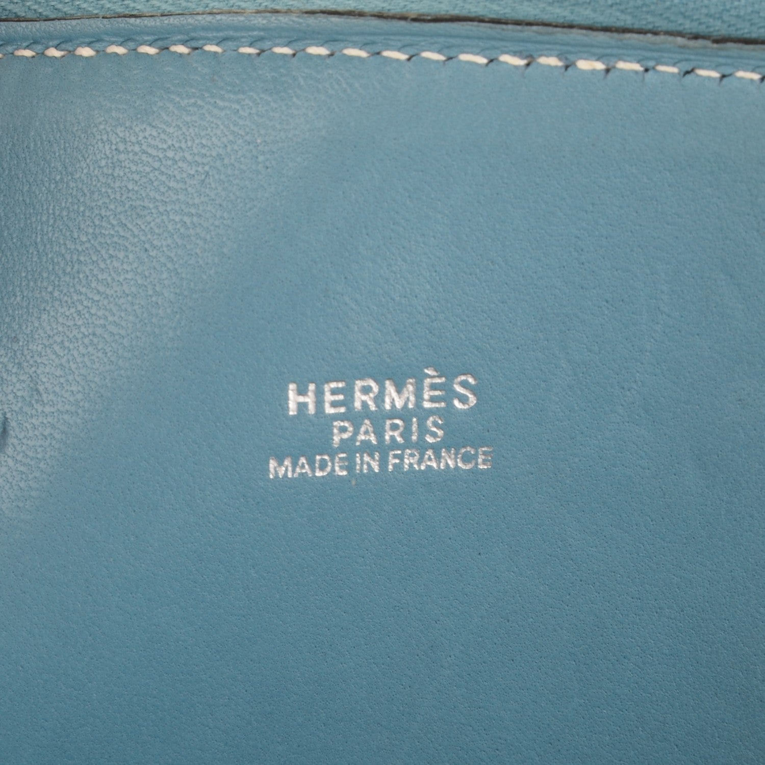 Hermes Taurillon Clemence Bolide 31 Blue Jean 6 of 6