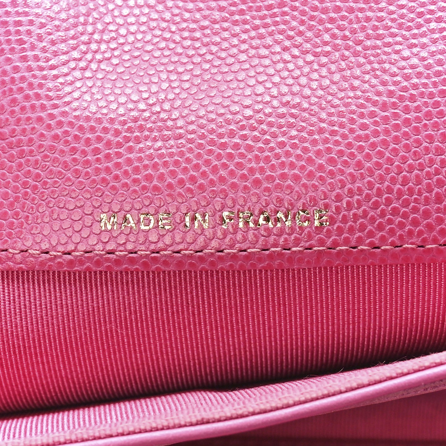 Caviar Quilted Large Gusset Flap Wallet Pink