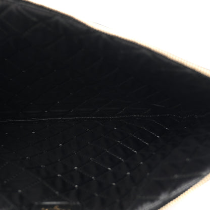 Chanel Caviar Quilted Large Boy Cosmetic Case Black Black 5 of 7