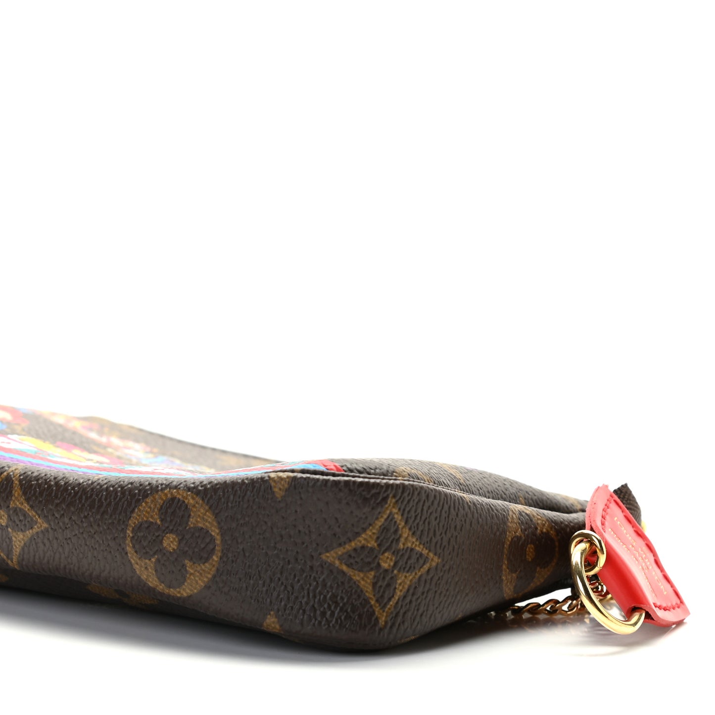 Monogram 2020 Christmas Animation Bumper Cars Mini Pochette Accessories Coquelicot