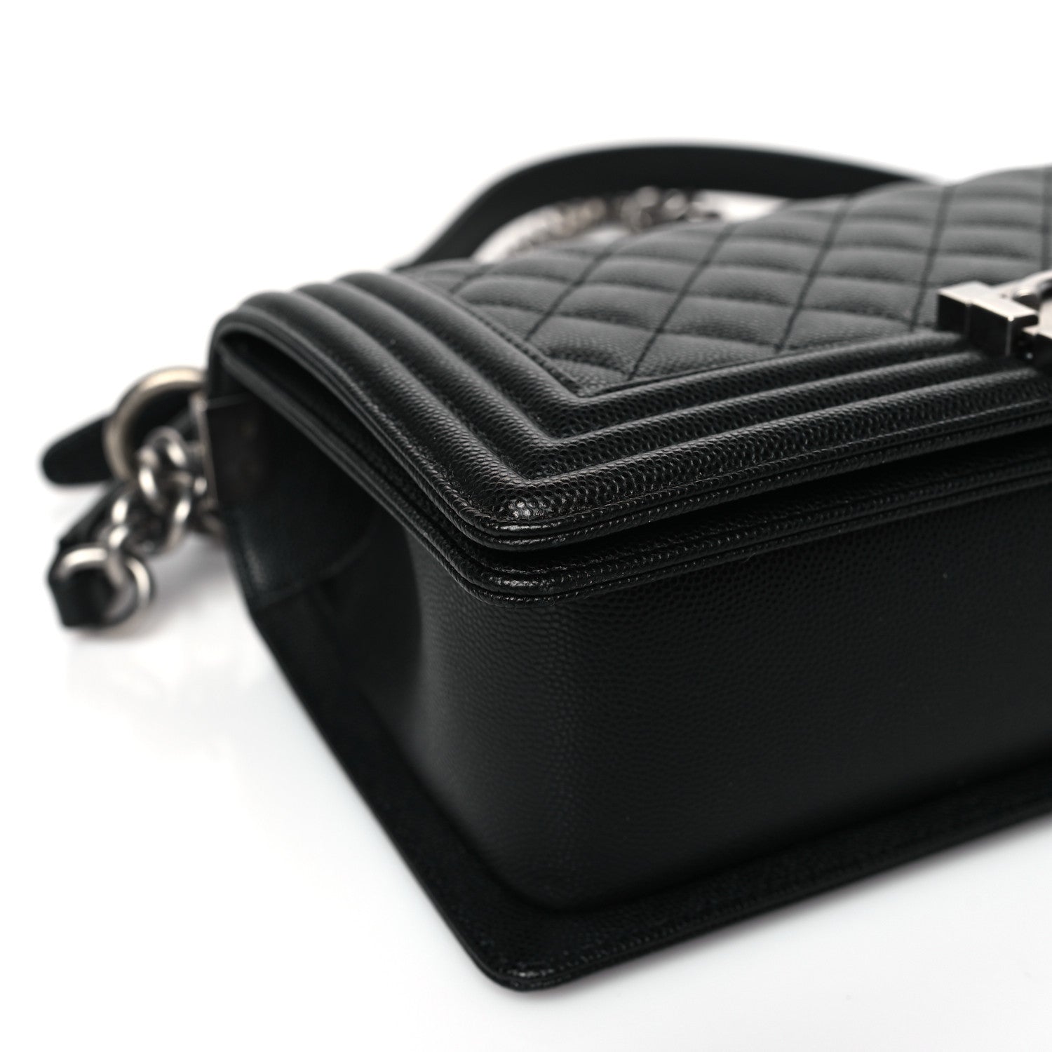 Chanel Caviar Quilted Medium Boy Flap Black 8 of 9