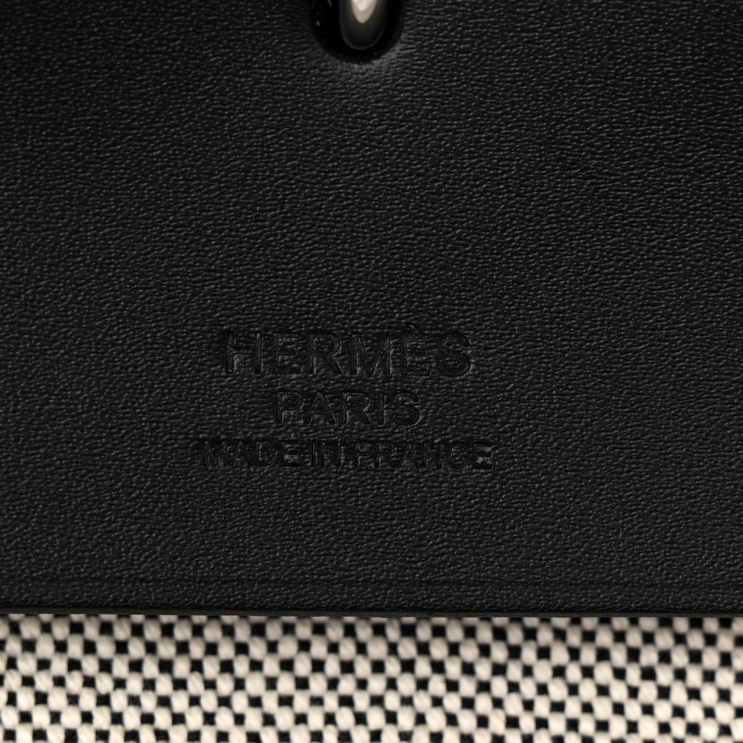 Hermes H Plume Canvas Vache Hunter Circuit Herbag Cabin Zip Retourne 50 Black Ecru 7 of 13