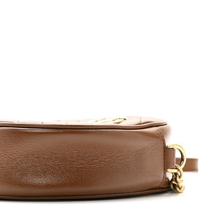 Gucci Azalea Calfskin Matelasse Diagonal Mini GG Marmont Round Shoulder Bag Cuir 10 of 10