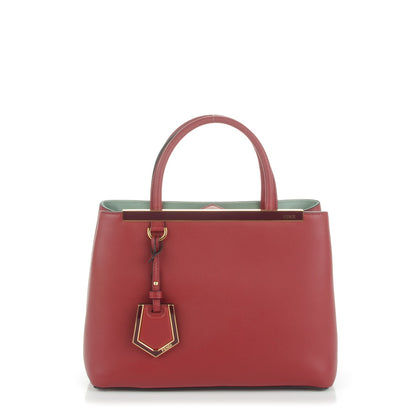 Fendi Vitello Dolce Century Petite 2Jours Tote Ribes Menta 1 of 7