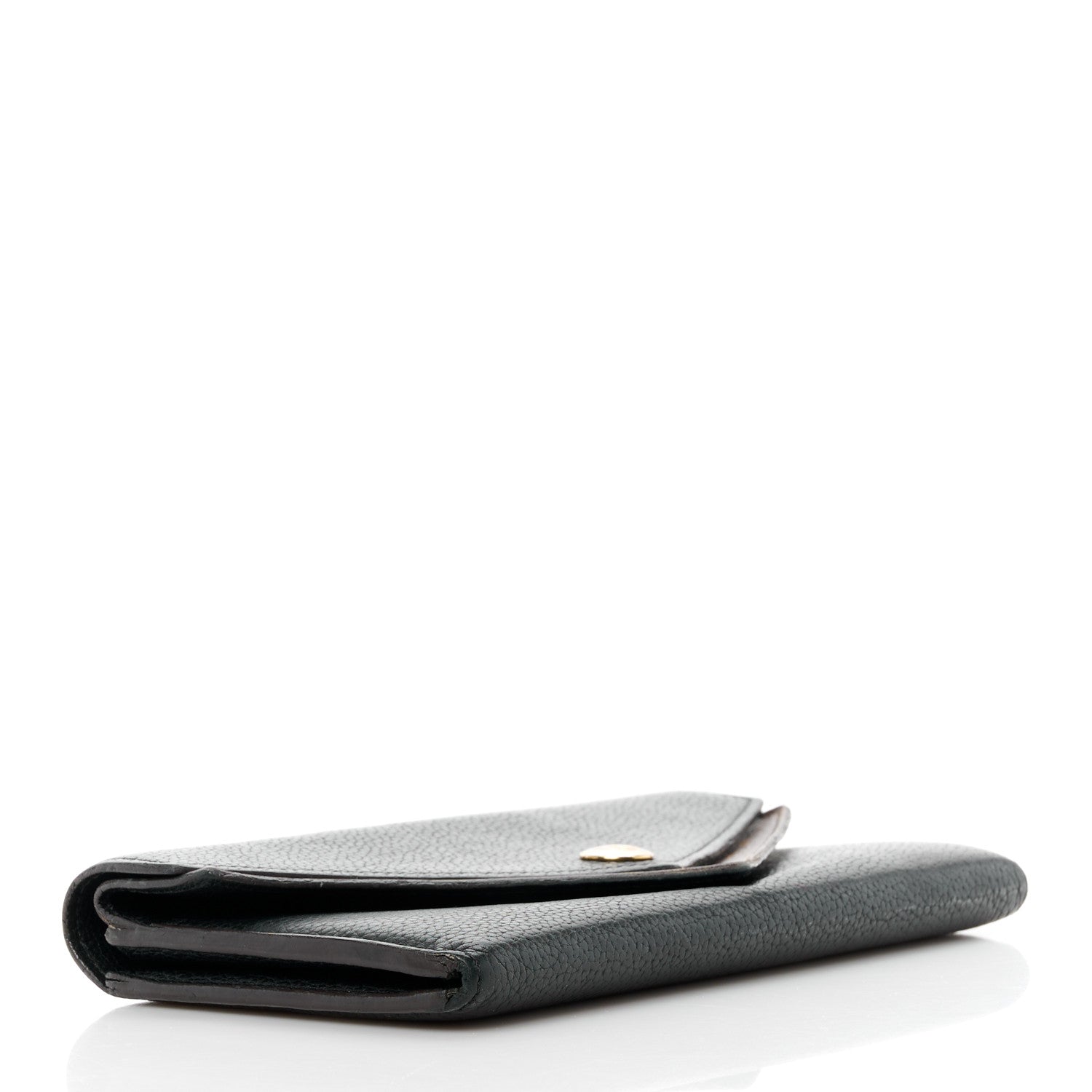 Louis Vuitton Calfskin Double V Wallet Black 4 of 10