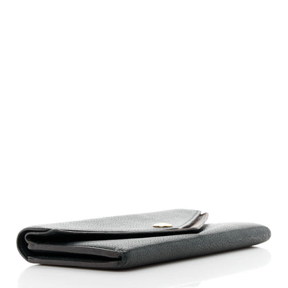 Louis Vuitton Calfskin Double V Wallet Black 4 of 10