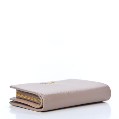 Prada Vitello Move Metal Zip Around Wallet Cammeo 4 of 7