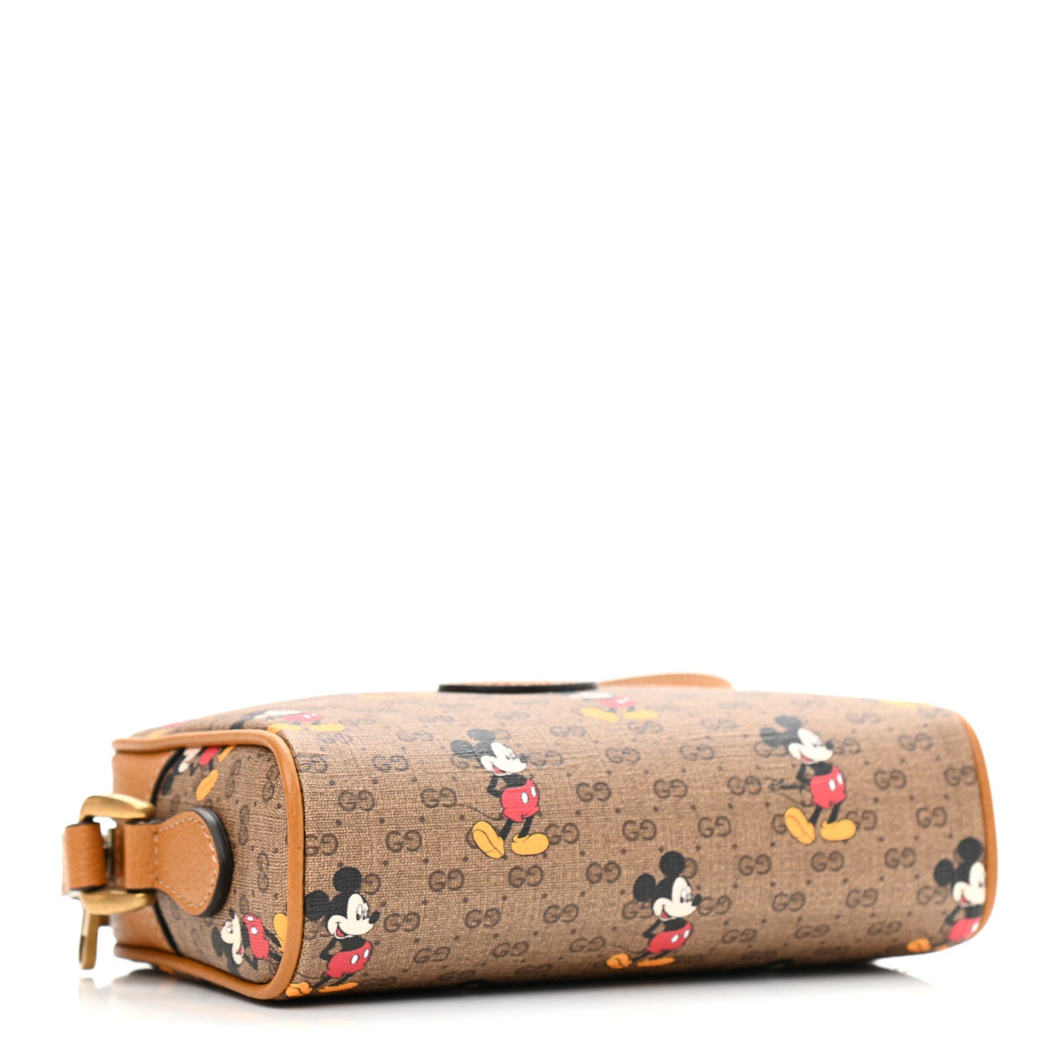 Gucci X DISNEY Mini Vintage GG Supreme Monogram Mickey Mouse Shoulder Bag Beige Vintage Sun Oil 4 of 10