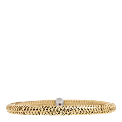 Roberto Coin 18K Yellow White Gold Diamond Primavera Bracelet 2 of 3