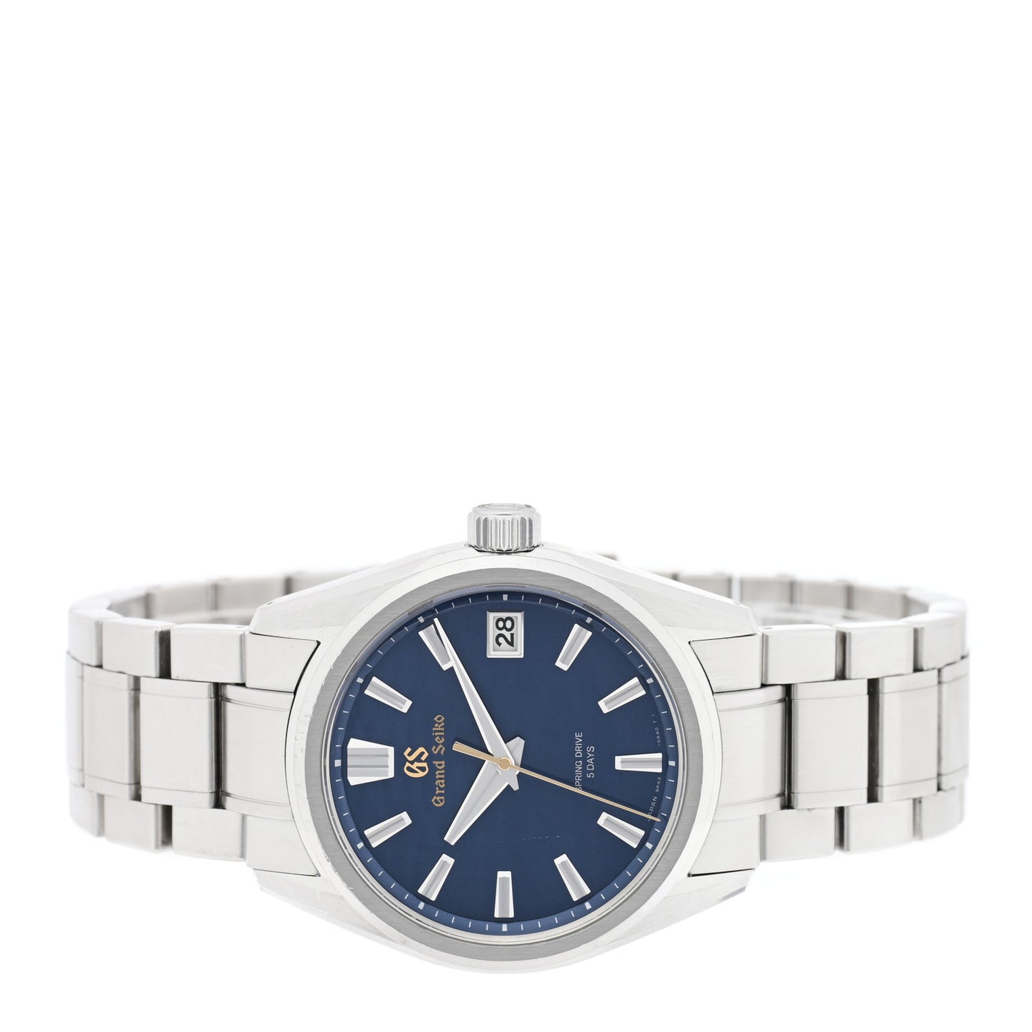 Stainless Steel 40mm Evolution 9 Spring Drive Automatic Watch Blue SLGA007