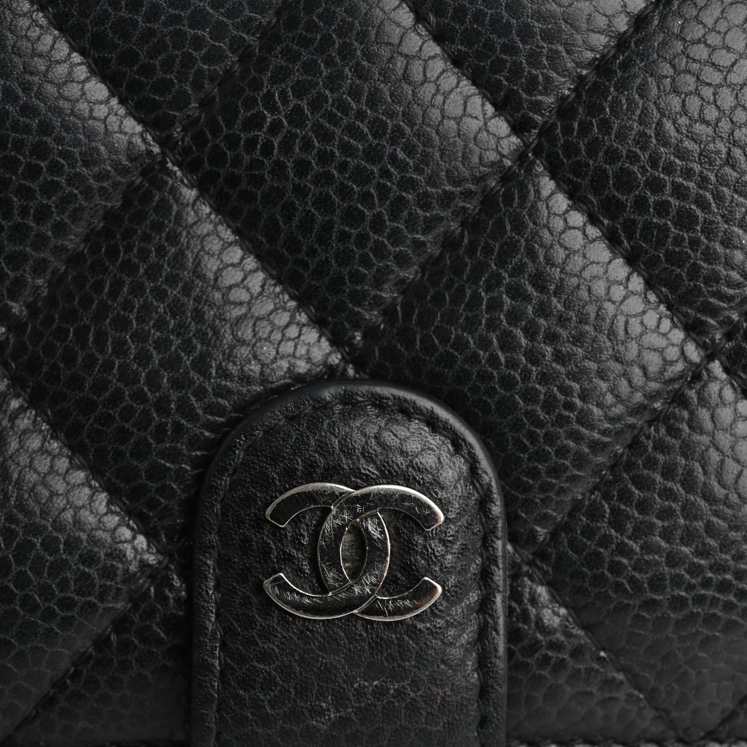 Chanel Caviar Quilted CC French Wallet Black 14 of 16