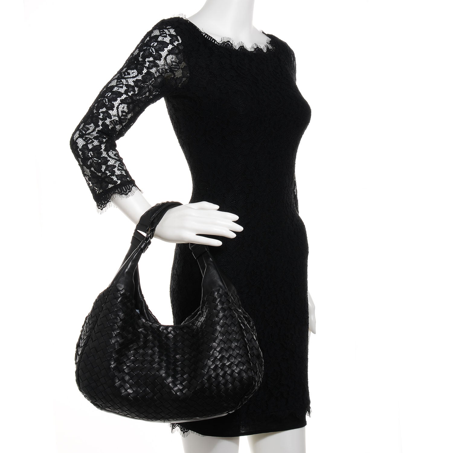 Bottega Veneta Nappa Intrecciato Medium Campana Nero Black 2 of 9