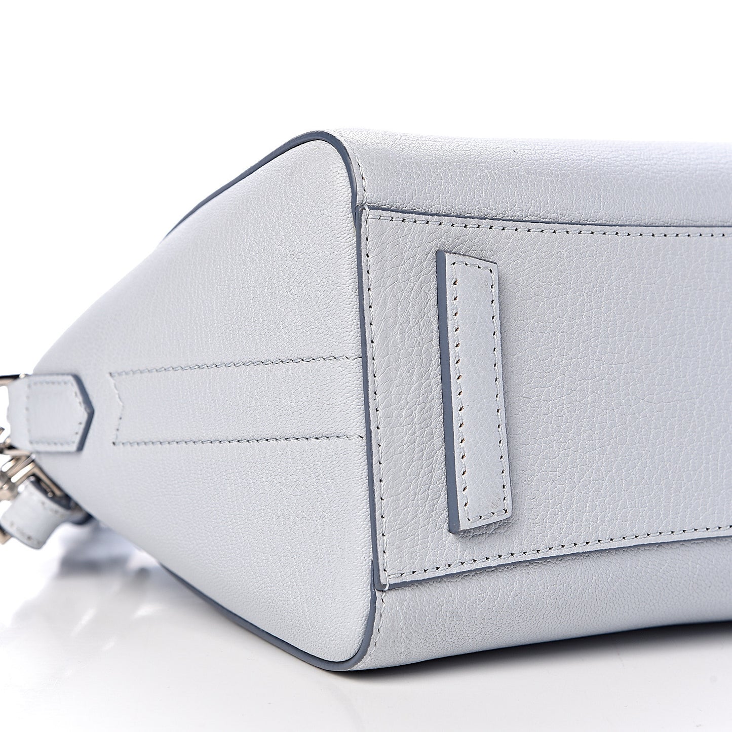 Sugar Goatskin Mini Antigona Baby Blue