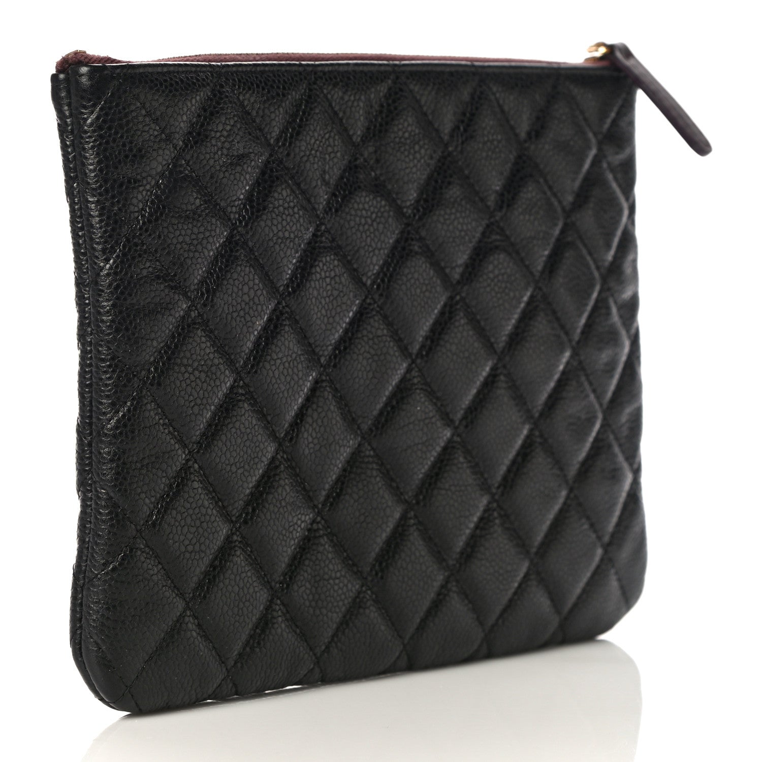 Chanel Caviar Quilted Medium Cosmetic Case Black 3 of 10