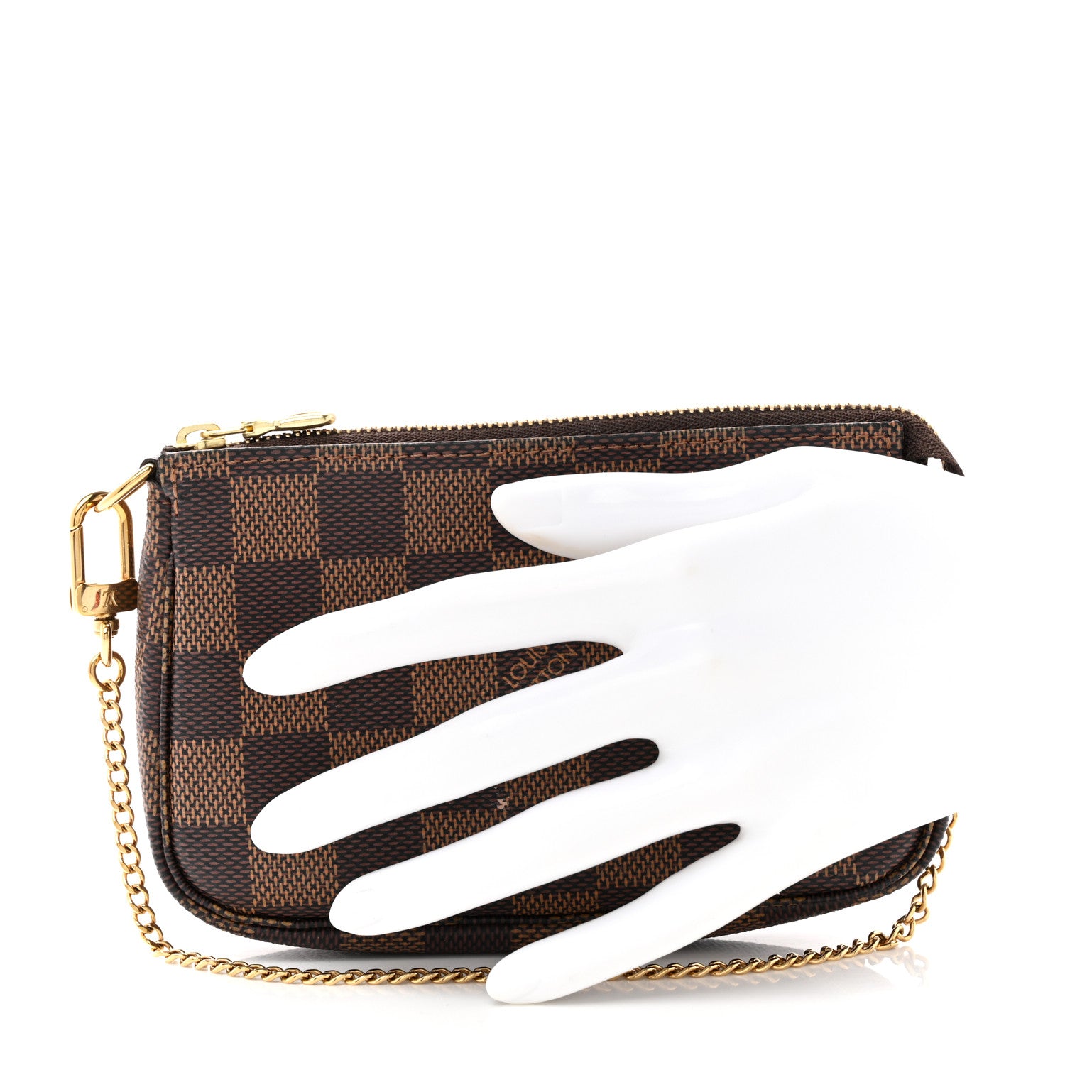 Louis Vuitton Damier Ebene Mini Pochette Accessories 2 of 9