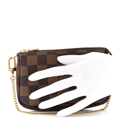 Louis Vuitton Damier Ebene Mini Pochette Accessories 2 of 9