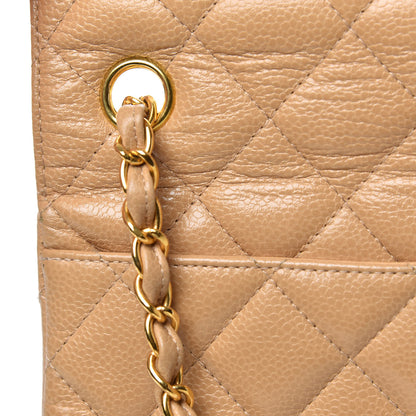 Chanel Caviar Quilted Small Single Flap Beige 10 of 14