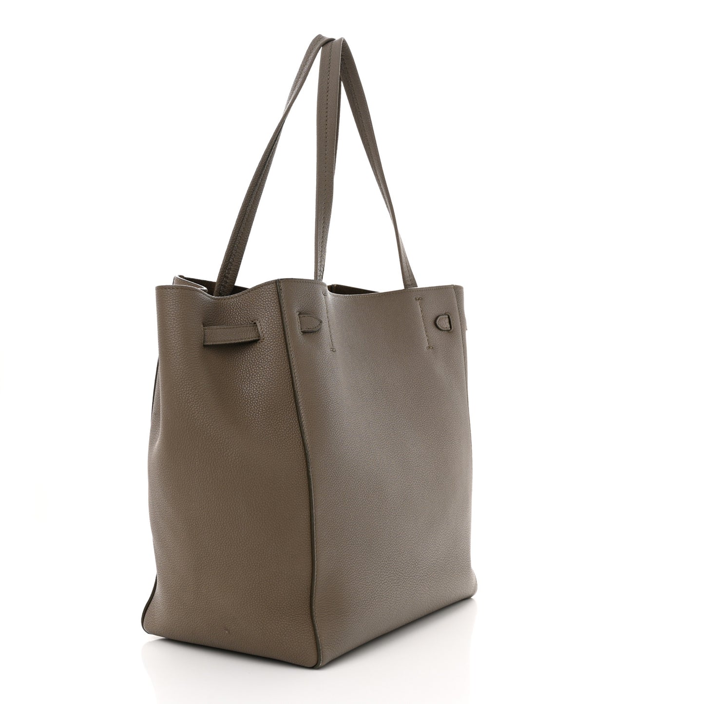 Soft Grained Calfskin Small Belt Cabas Phantom Taupe