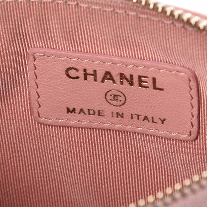 Chanel Lambskin Quilted Small Cosmetic Case Pink 8 of 13