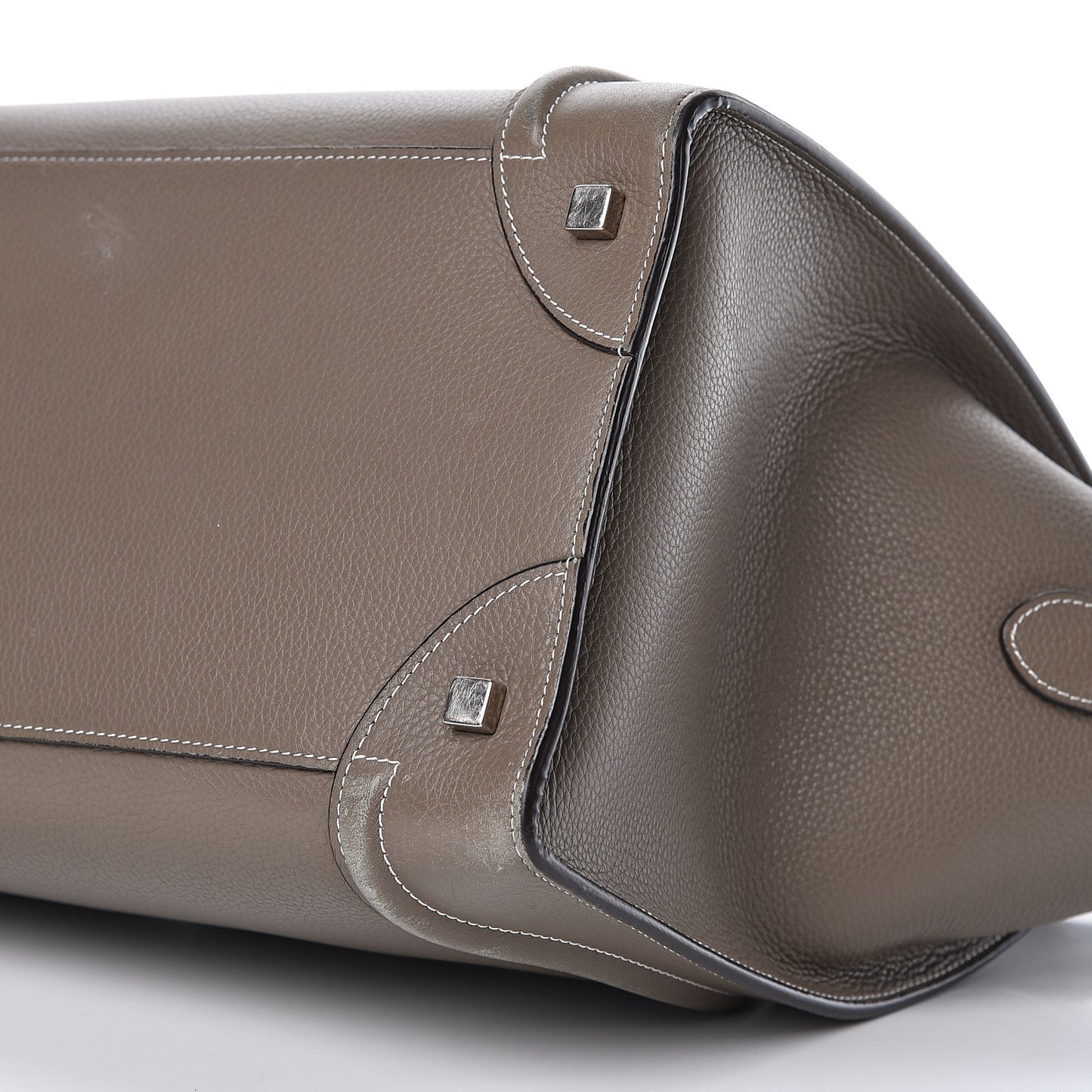 Drummed Calfskin Mini Luggage Souris