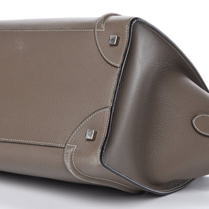Celine Drummed Calfskin Mini Luggage Souris 10 of 10