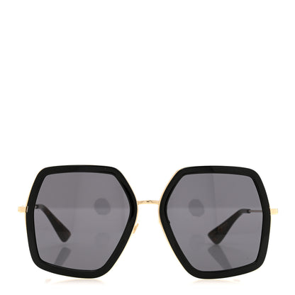 Gucci Acetate Oversize Square Frame GG0106S Sunglasses Black 2 of 7