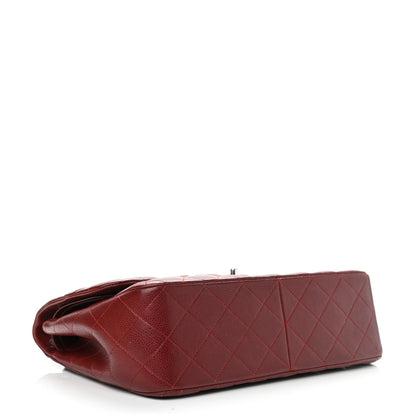 Chanel Caviar Quilted Jumbo Double Flap Dark Red 4 of 12