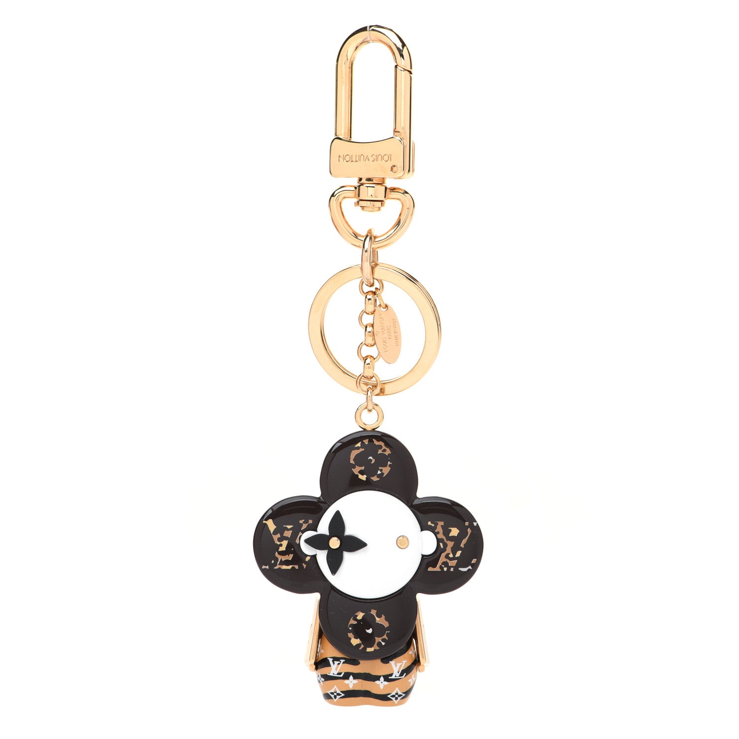 Louis Vuitton Resin Wood Vivienne Jungle Bag Charm Key Holder 1 of 7