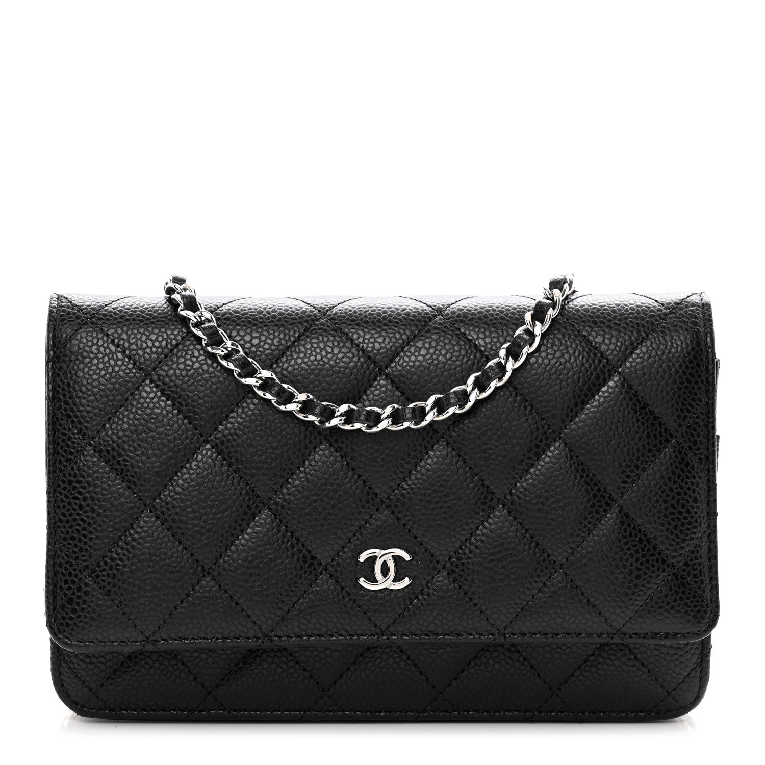 Chanel Caviar Quilted Wallet on Chain WOC Black 1 of 11