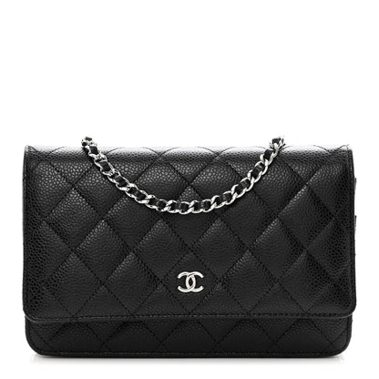 Chanel Caviar Quilted Wallet on Chain WOC Black 1 of 11