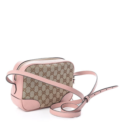 Gucci Monogram Mini Bree Messenger Bag Beige Soft Pink 3 of 9