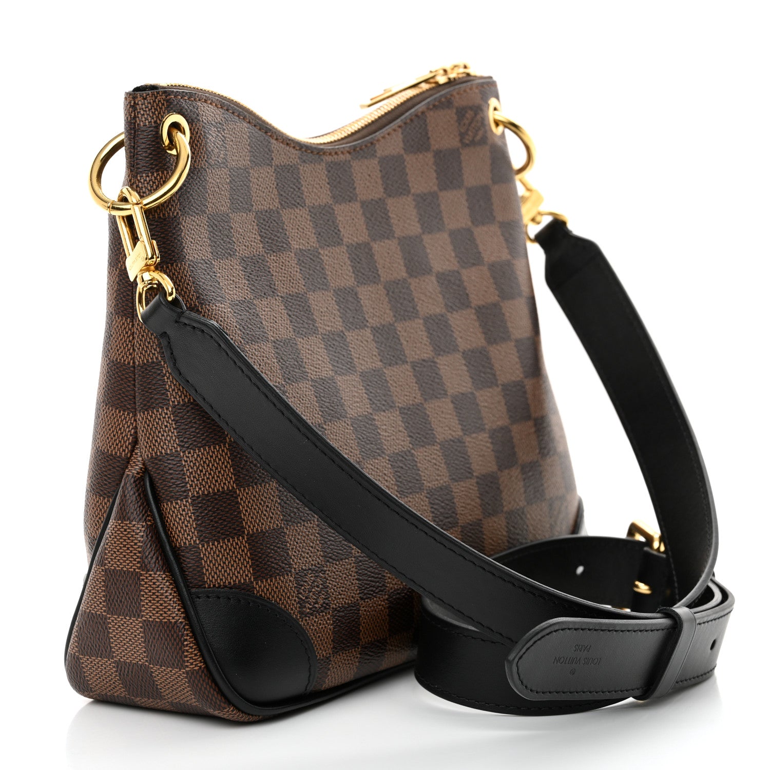 Louis Vuitton Damier Ebene Odeon PM Black 3 of 9