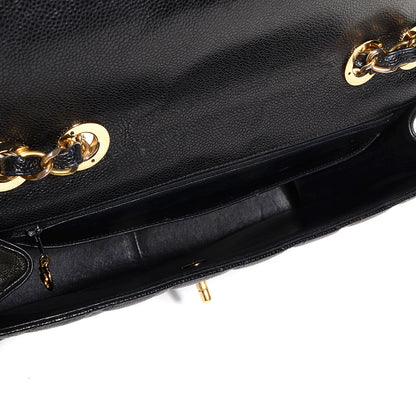 Chanel Caviar Quilted Jumbo Single Flap Black 5 of 8