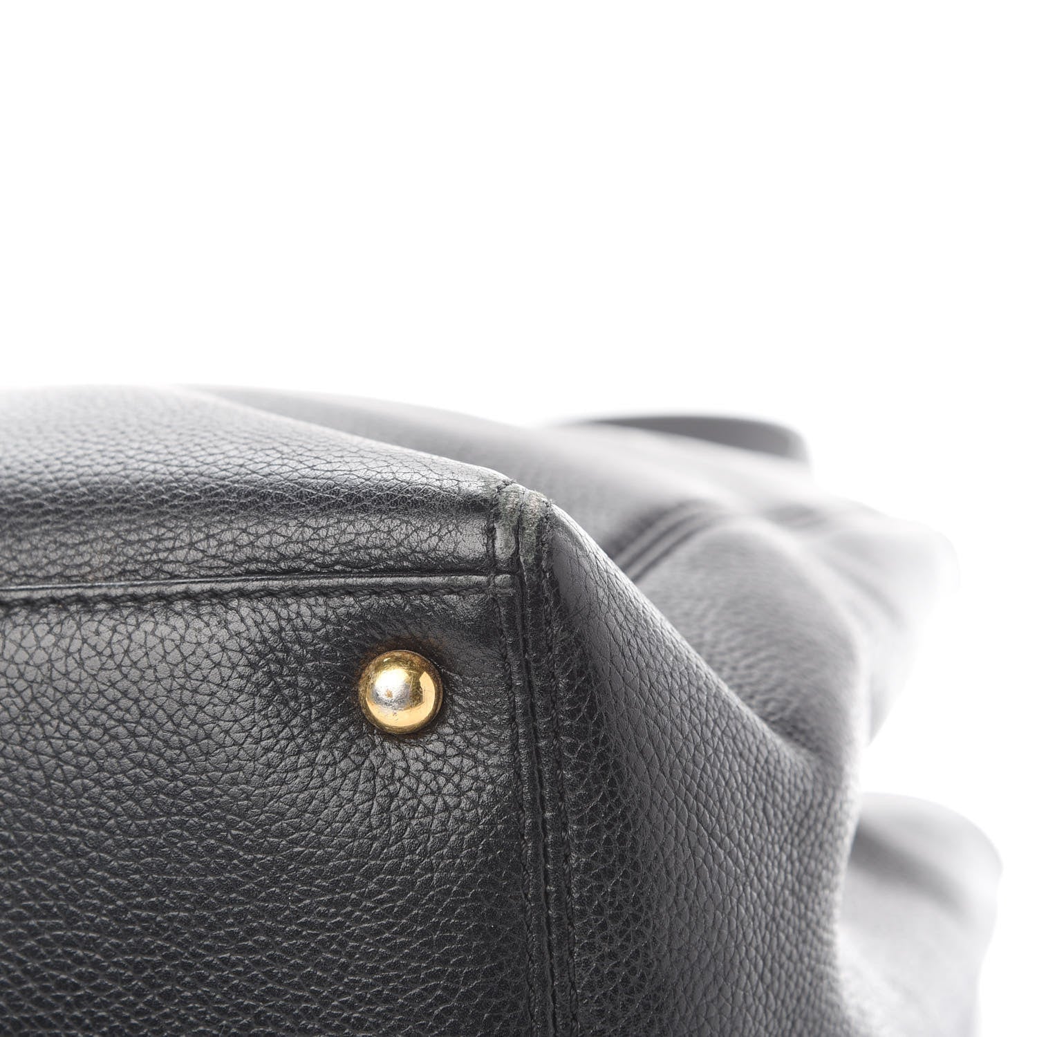 Chanel Calfskin Cerf Executive Shopper Tote Black 10 of 14