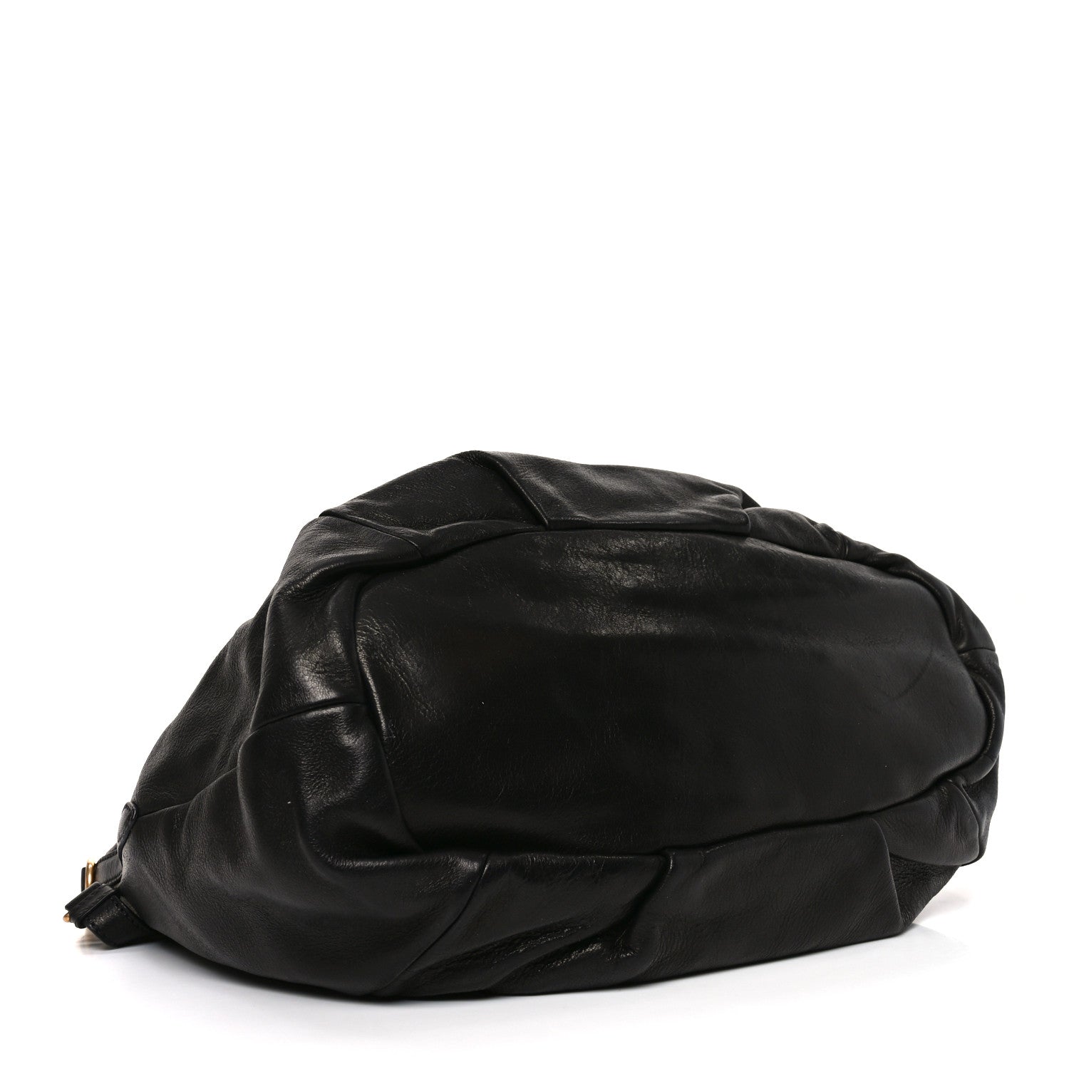 Prada Cervo Shine Tote Black 6 of 17