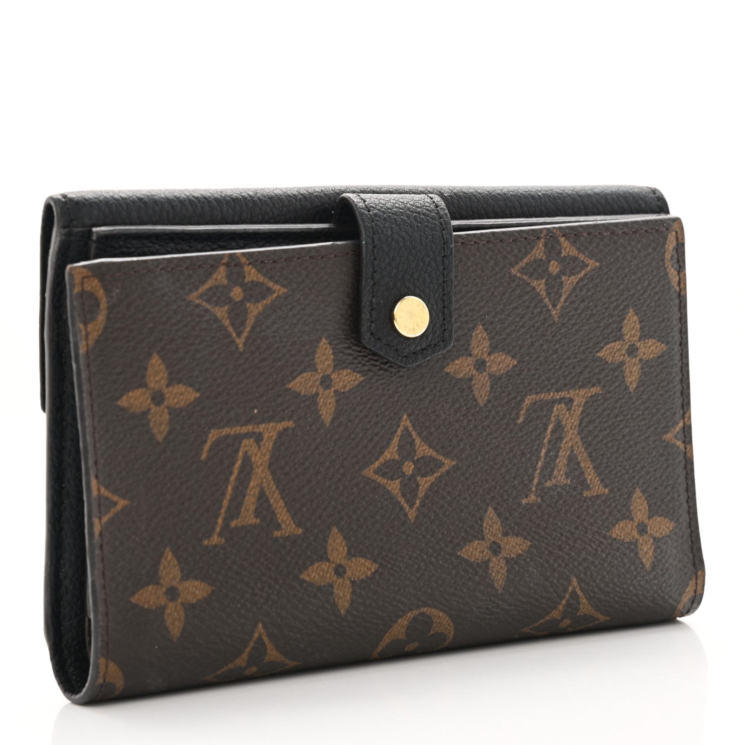Louis Vuitton Monogram Pallas Compact Wallet Black 3 of 9