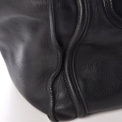 Celine Drummed Calfskin Mini Luggage Black 17 of 18