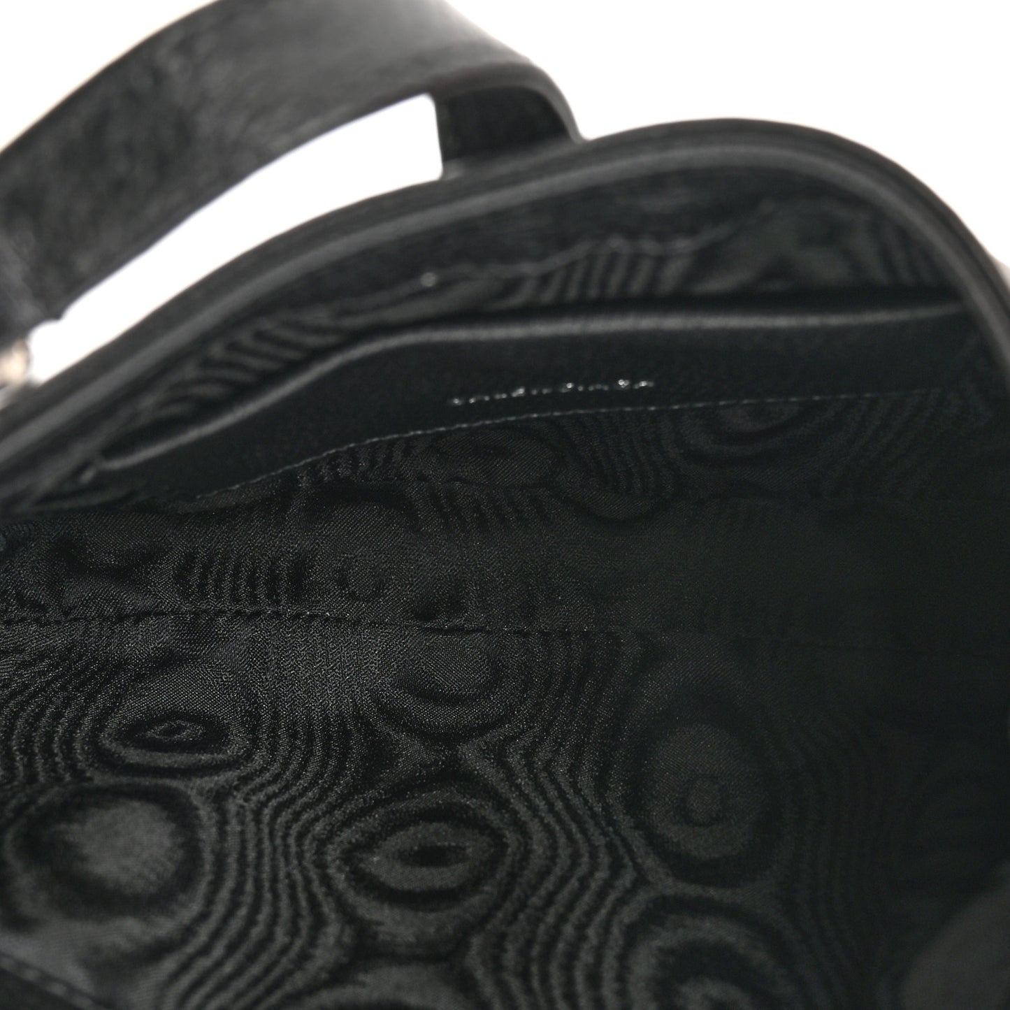 X BALENCIAGA BB Monogram Calfskin Web Mini Jackie 1961 Hobo Black