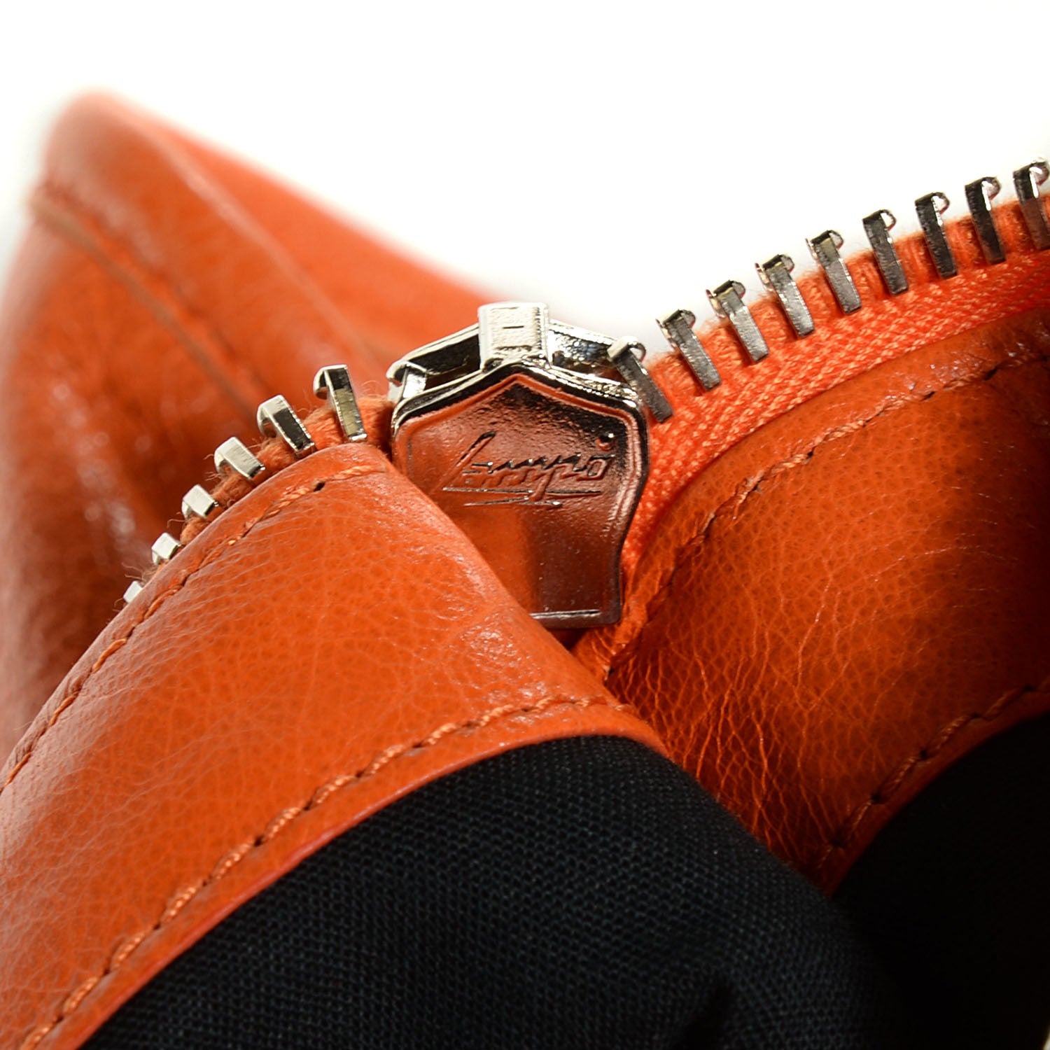 Balenciaga Agneau Giant 12 Silver Hardware Work Tangerine 11 of 12