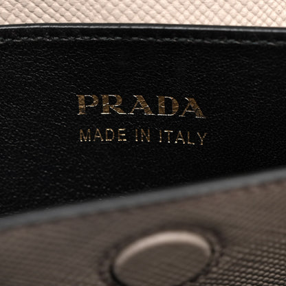 Prada Saffiano Cuir Small Double Bag Pomice 7 of 13