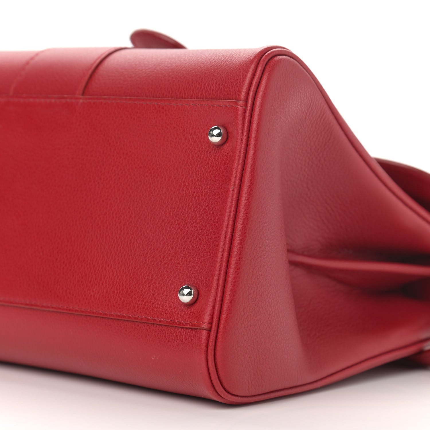 Delvaux Grained Calfskin PM Brillant Satchel Red 9 of 9