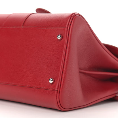 Delvaux Grained Calfskin PM Brillant Satchel Red 9 of 9