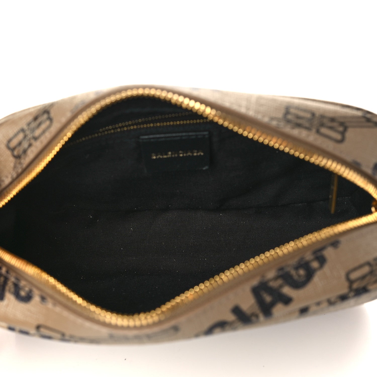 Balenciaga Coated Canvas BB Monogram Allover Logo Small Camera Bag Beige Brown Black 4 of 6