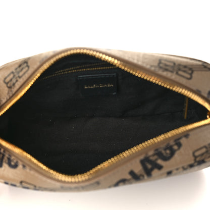 Balenciaga Coated Canvas BB Monogram Allover Logo Small Camera Bag Beige Brown Black 4 of 6
