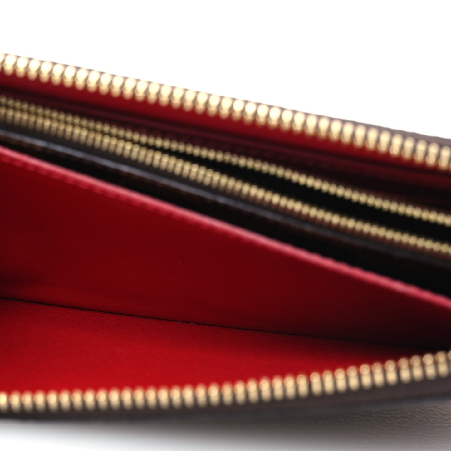 Damier Ebene Clemence Wallet Cherry