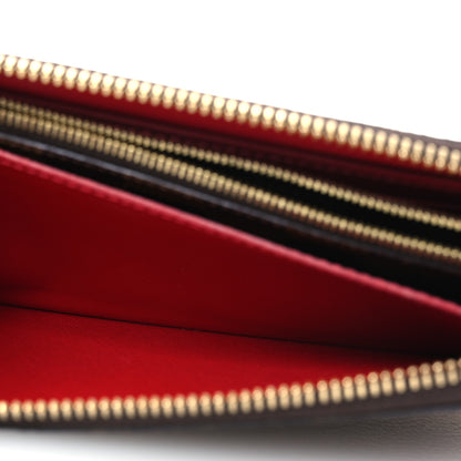 Louis Vuitton Damier Ebene Clemence Wallet Cherry 9 of 11