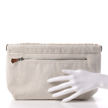 Hermes Canvas Barenia Fourbi 25 MM Pouch Naturel Fauve 2 of 10
