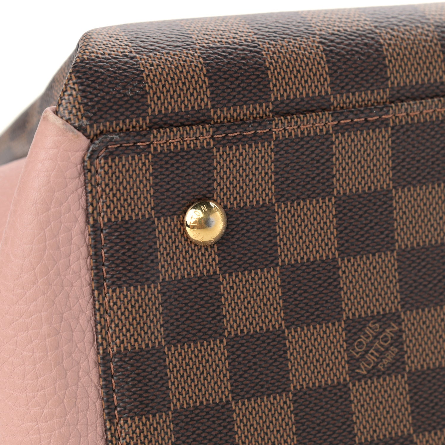 Louis Vuitton Cuir Taurillon Damier Ebene Normandy Magnolia 14 of 14