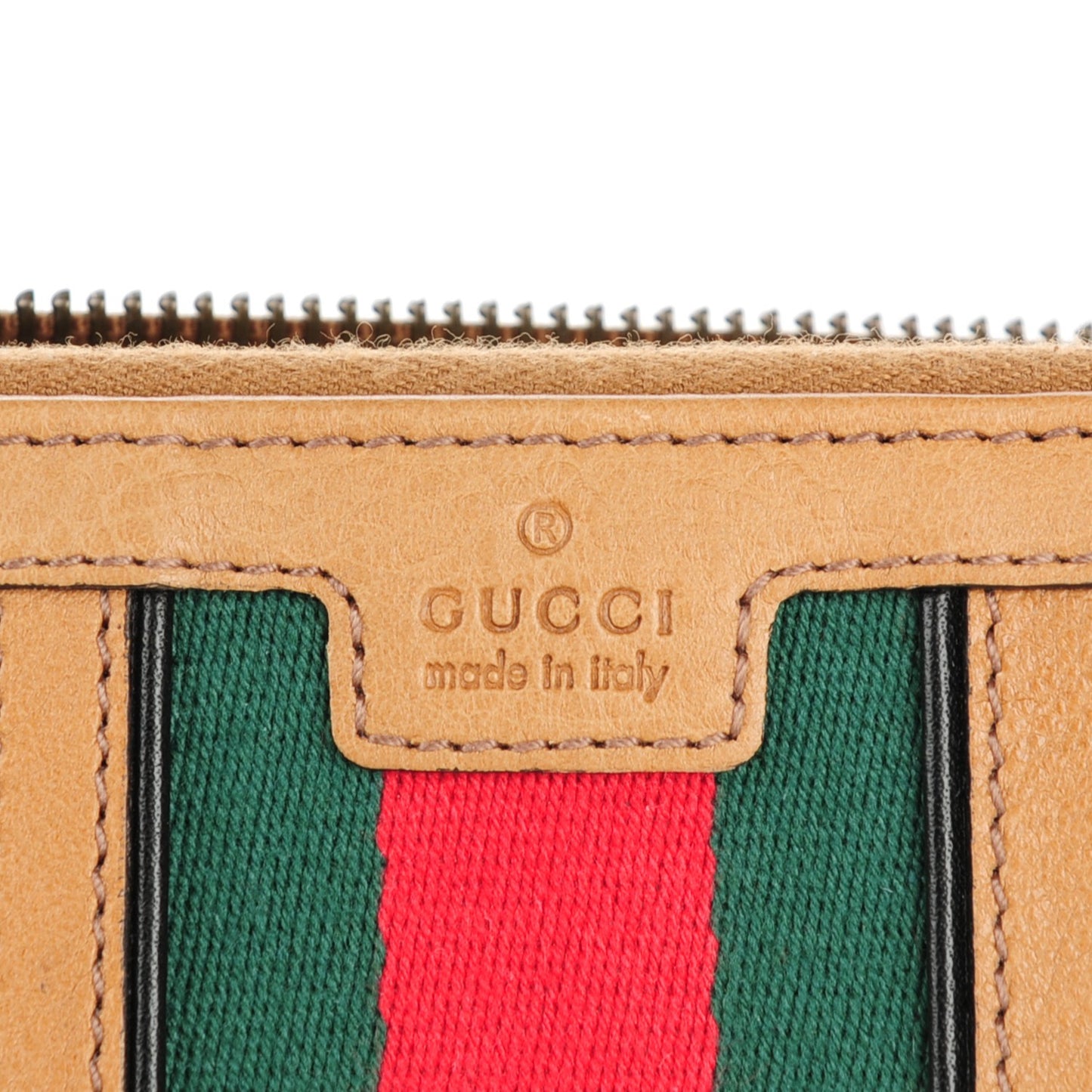 Monogram Web Rania Zip Around Wallet Khaki