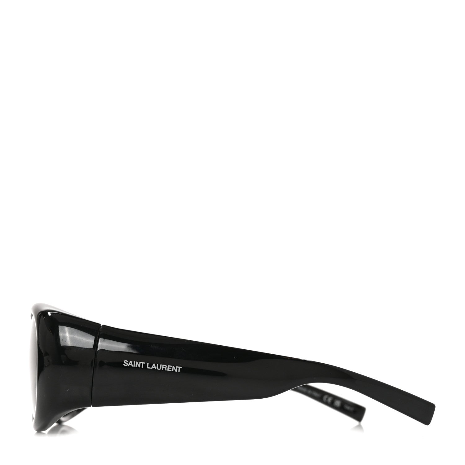 Saint Laurent Acetate Oval Sunglasses SL736 Black 3 of 8